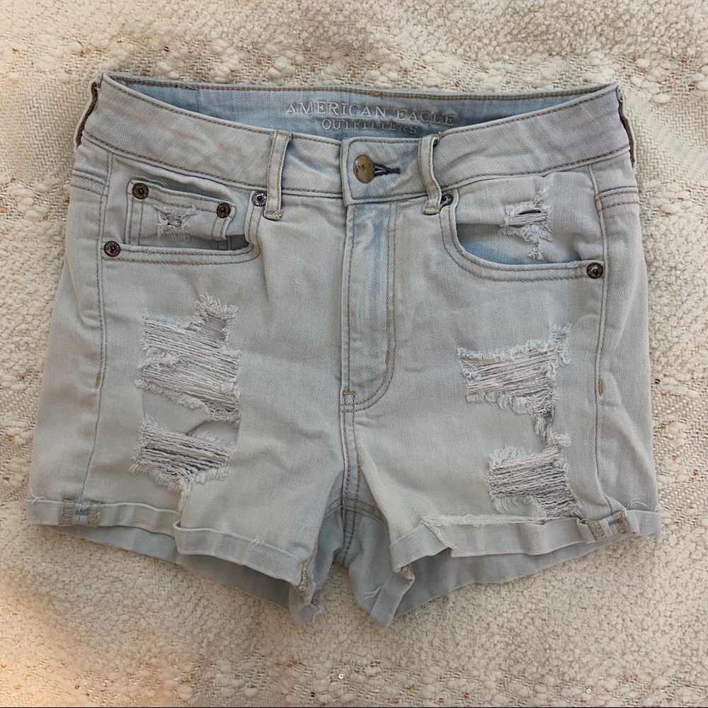 SOLD - Distressed High rise shorts